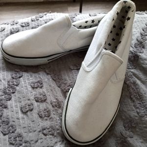 White Slip-on shoes